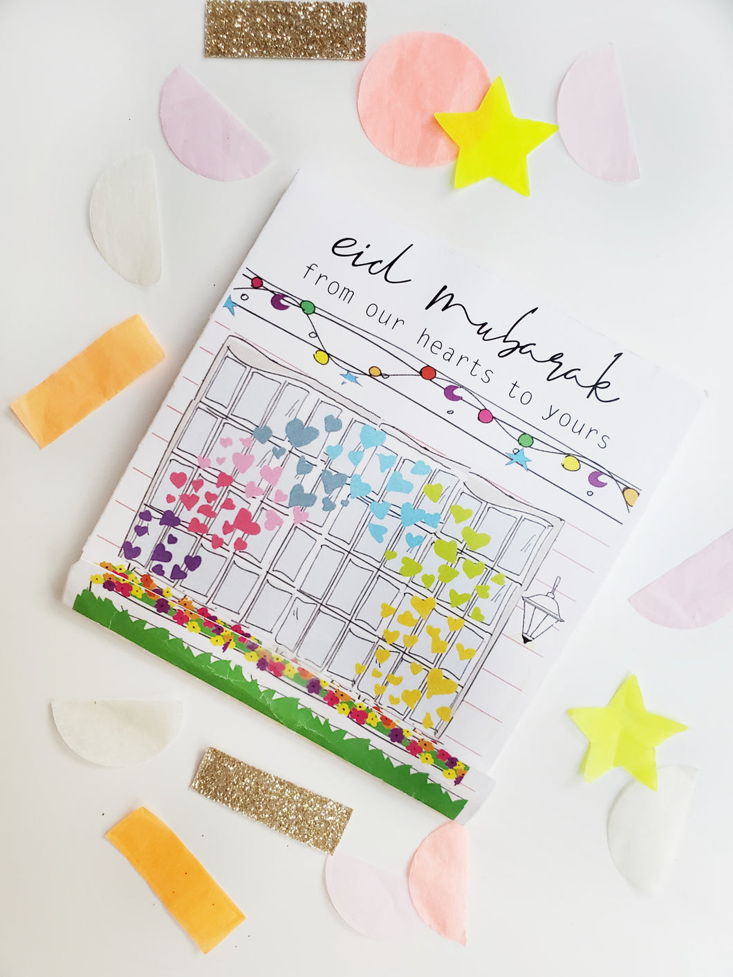 Small Eid Greeting Card & Eidi Envelope
